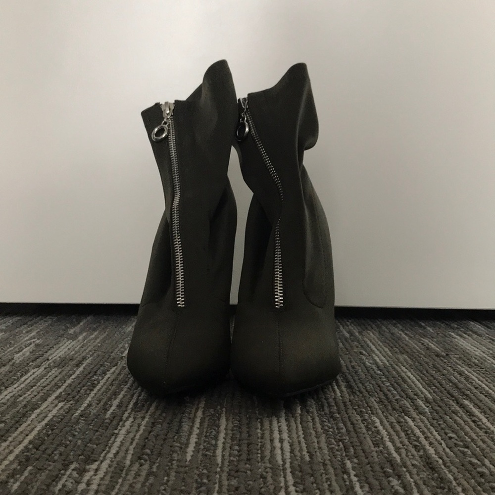 Green heels boots